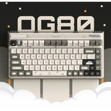 Iqunix OG80 Hitchhiker Wireless Mechanical Keyboard Grijs, US lay-out (QWERTY), Cherry MX Silent Red, 80% (TKL)	, RGB leds, Hot-swappable, PBT, 2.4GHz | Bluetooth 5.1 | USB-C