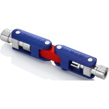 KNIPEX Schakelkastsleutel DoubleJoint 00 11 06 V03 dopsleutel Blauw/rood