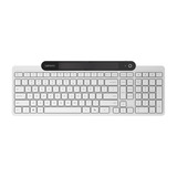 Lenovo 800 Self-Charging Bluetooth Keyboard, toetsenbord Wit, US lay-out, Plunger, Plunger switch, Bluetooth 5.1, USB-C