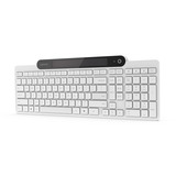 Lenovo 800 Self-Charging Bluetooth Keyboard, toetsenbord Wit, US lay-out, Plunger, Plunger switch, Bluetooth 5.1, USB-C