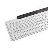 Lenovo 800 Self-Charging Bluetooth Keyboard, toetsenbord Wit, US lay-out, Plunger, Plunger switch, Bluetooth 5.1, USB-C