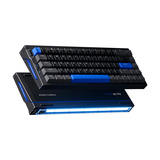 MCHOSE Ace 68 Turbo Full-aluminum Esports Hall Effect Keyboard, gaming toetsenbord Zwart/blauw, US lay-out, Mount Tai GT HE, 65%, 16K, RGB, Hot swap, USB-C, Hall Effect Sensor