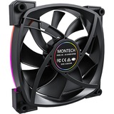 Montech AX140 fan PWM RGB case fan Zwart, 140 x 140 x 25 mm