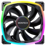 Montech AX140 fan PWM case fan Zwart, 4-pin PWM