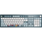 Montech Mkey Freedom, toetsenbord Donkerblauw/wit, US lay-out, Gateron G Pro Brown, Hot-swappable, RGB, PBT