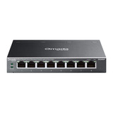 TP-Link Omada ES208GP 8-Poort Gigabit Easy Managed Switch Zwart, 8x PoE+
