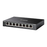 TP-Link Omada ES208GP 8-Poort Gigabit Easy Managed Switch Zwart, 8x PoE+
