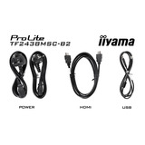 iiyama ProLite TF2438MSC-B2 23.8" touchscreen monitor Zwart, 1x DisplayPort, 1x HDMI, 120 Hz