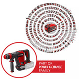 EINHELL Professionele Accu-breekhamer TP-DH 18/4 Li BL - Solo Zwart/rood, Accu en oplader niet inbegrepen