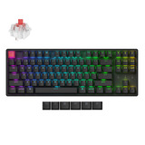 Keychron K8X-J1 RGB mechanisch toetsenbord Zwart, US lay-out (QWERTY), Keychron Super Red, 80% (TKL)	, RGB, Cherry Double-shot PBT Keycaps, Hot Swap, Bluetooth | USB-C
