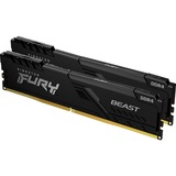 Kingston FURY 64 GB DDR4-3600 Kit werkgeheugen Zwart, KF436C18BBK2/64, Beast, XMP 2.0