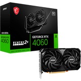 MSI GeForce RTX 4060 VENTUS 2X BLACK 8G OC grafische kaart 1x HDMI, 3x DisplayPort, DLSS 3