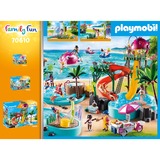 PLAYMOBIL Family Fun - Leuk zwembad met watersplash Constructiespeelgoed 70610