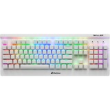 Sharkoon SKILLER SGK3, gaming toetsenbord Wit, US lay-out, Kailh Blue, RGB leds