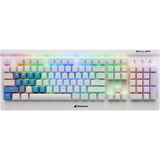 Sharkoon SKILLER SGK3, gaming toetsenbord Wit, US lay-out, Kailh Blue, RGB leds