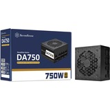 SilverStone DA750-G 750W voeding  Zwart, 4x PCIe, Kabel-Management