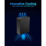 TerraMaster F8 SSD Plus nas Zwart, 1x 10GbE, HDMI, USB