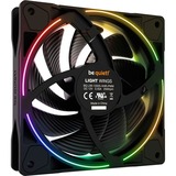 be quiet! Light Wings PWM high-speed RGB case fan Zwart, 120 x 120 x 25 mm