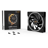 be quiet! Light Wings PWM high-speed RGB case fan Zwart, 120 x 120 x 25 mm