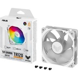 ASUS TUF Gaming TR120 ARGB Reverse case fan Wit, 120 x 120 x 25 mm