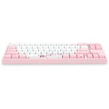 Ducky MIYA Pro Sakura V1, toetsenbord Roze/wit, US lay-out, Cherry MX Silent Red, 65%, roze leds, Dye Sub PBT keycaps