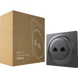 Fibaro Walli N Ethernet Outlet aansluiting Antraciet