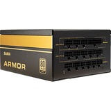 Inter-Tech SAMA FTX-850-B ARMOR modulaire 850 watt voeding  Zwart, 4x PCIe, 4x PCIe, Kabelmanagement