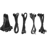 Inter-Tech SAMA FTX-850-B ARMOR modulaire 850 watt voeding  Zwart, 4x PCIe, 4x PCIe, Kabelmanagement