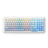 MCHOSE K99 V2 Wireless Gasket Mount Mechanical Keyboard Wit, US lay-out (QWERTY), Kailh Box Icy Creamsicle, 99%, RGB, PBT Keycaps, Hot-Swap, 2.4 GHz | Bluetooth | USB-C