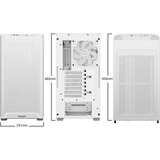 be quiet! PURE BASE 501 Airflow midi tower behuizing Wit | 2x USB-A | 1x USB-C