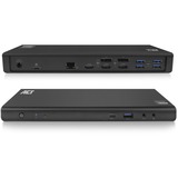 ACT Connectivity USB-C Triple 4K Docking Station DisplayPort, HDMI, RJ45, USB