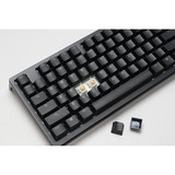 Ducky Zero 6108 Classic Black RGB mechanisch gaming toetsenbord Zwart, US lay-out (QWERTY), Cherry MX2A Blue, 100%, RGB leds, Double-shot PBT, hot swap, 2.4GHz | Bluetooth | USB-C