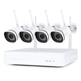 FN8108W-B4-1T, 2K/3MP 8-kanaals WiFi beveiligingsset beveiligingscamera