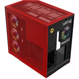 HYTE Y50 RGB Black Cherry midi tower behuizing Rood | 2x USB-A | 1x USB-C | RGB | Tempered Glass