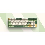Iqunix F97 Camping Wireless Mechanical Keyboard Groen, US lay-out (QWERTY), IQUNIX Moonstone, 96%, RGB leds, Hot-swappable, PBT, 2.4GHz | Bluetooth 5.1 | USB-C
