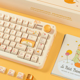 Iqunix ZX75 Sunset Ponder Wireless Mechanical Keyboard Lichtgeel, US lay-out (QWERTY), Gateron Red, 75%, RGB leds, Hot-swappable, Double-shot PBT, 2.4GHz | Bluetooth 5.1 | USB-C