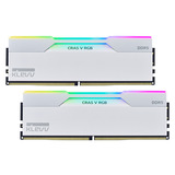 KLEVV CRAS V RGB 32 GB DDR5-6000 (2x 16 GB) werkgeheugen Wit, KD5AGU880-60A300J, XMP, EXPO