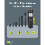 goobay Cordless Mini Vacuum Cleaner Superior handstofzuiger Zwart