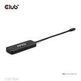 Club 3D USB-C naar Triple HDMI MST Hub 4K60Hz adapter Zwart