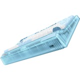Iqunix OG80 Wintertide Wireless Mechanical Keyboard Lichtblauw, US lay-out (QWERTY), IQUNIX Moonstone, 80% (TKL)	, RGB leds, Hot-swappable, PBT, 2.4GHz | Bluetooth 5.1 | USB-C