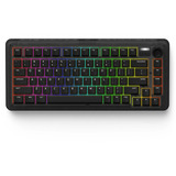 Iqunix ZX75 Dark Side Wireless Mechanical Keyboard Zwart, US lay-out (QWERTY), Cherry MX Red, 75%, RGB leds, Hot-swappable, Double-shot PBT, 2.4GHz | Bluetooth 5.1 | USB-C