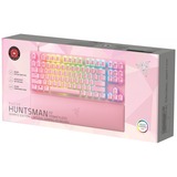 Razer Huntsman V2 TKL Quartz, gaming toetsenbord Roze, US lay-out, Razer Linear Optical (Red), RGB leds, TKL, Double Shot PBT