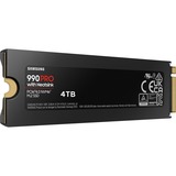 Samsung 990 PRO Heatsink 4 TB SSD MZ-V9P4T0CW, PCIe 4.0 x4, NVMe 2, M.2 2280, RGB leds