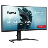 iiyama G-Master Red Eagle GCB3484WQSU-B2 34" Curved UltraWide gaming monitor Zwart, HDMI, DisplayPort, USB, Audio, AMD Free-Sync, Dual Mode