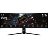 Cooler Master GP57ZS DUHD gaming monitor 57" 8K UHD Curved UltraWide  Zwart, 2x HDMI, 1x DisplayPort, USB-C, USB-B, USB-A, 120 Hz