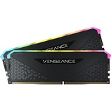 Corsair 16 GB DDR4-3200 Kit werkgeheugen Zwart, CMG16GX4M2E3200C16, Vengeance RGB RS, XMP 2.0