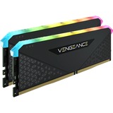 Corsair Vengeance RGB RS 16 GB DDR4-3200 (2x 8 GB) werkgeheugen Zwart, CMG16GX4M2E3200C16, XMP 2.0
