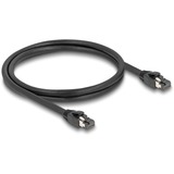 DeLOCK Netwerkkabel S/FTP, RJ-45 met Cat.8.1 Zwart, 1 meter