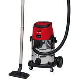 EINHELL Accu Nat-/Droogzuiger TE-VC 36/25 Li S-Solo nat- en droogzuiger Rood/roestvrij staal, Accu en oplader niet inbegrepen 