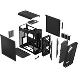 Fractal Design Torrent Compact Black Solid midi tower behuizing Zwart | 2x USB-A | 1x USB-C